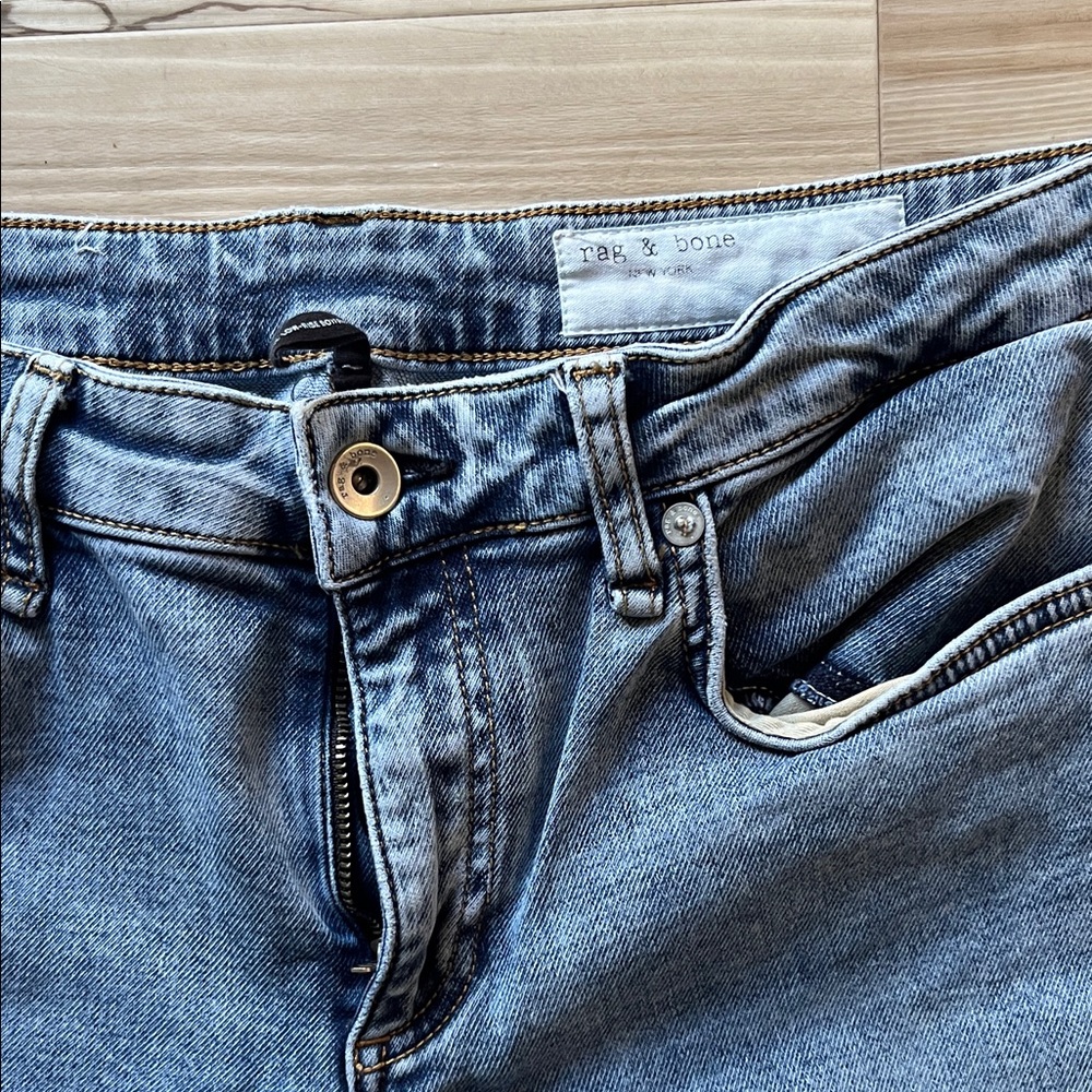 Rag & Bone Gray Straight Leg Jeans - Picture 2 of 3